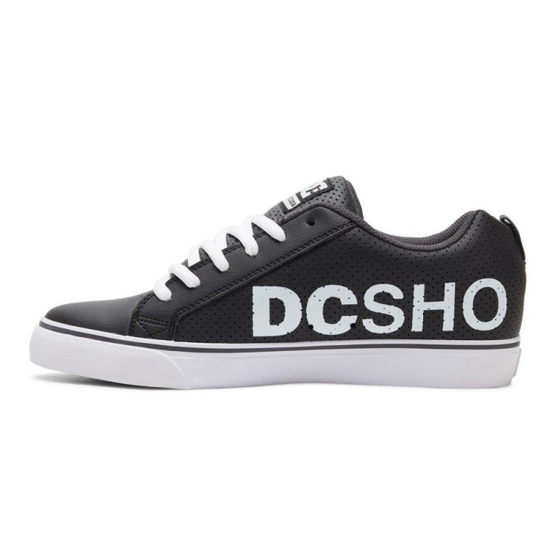 DC Shoes Court Vulc Skateskor Herr Svarta Vita | LTZK-89457