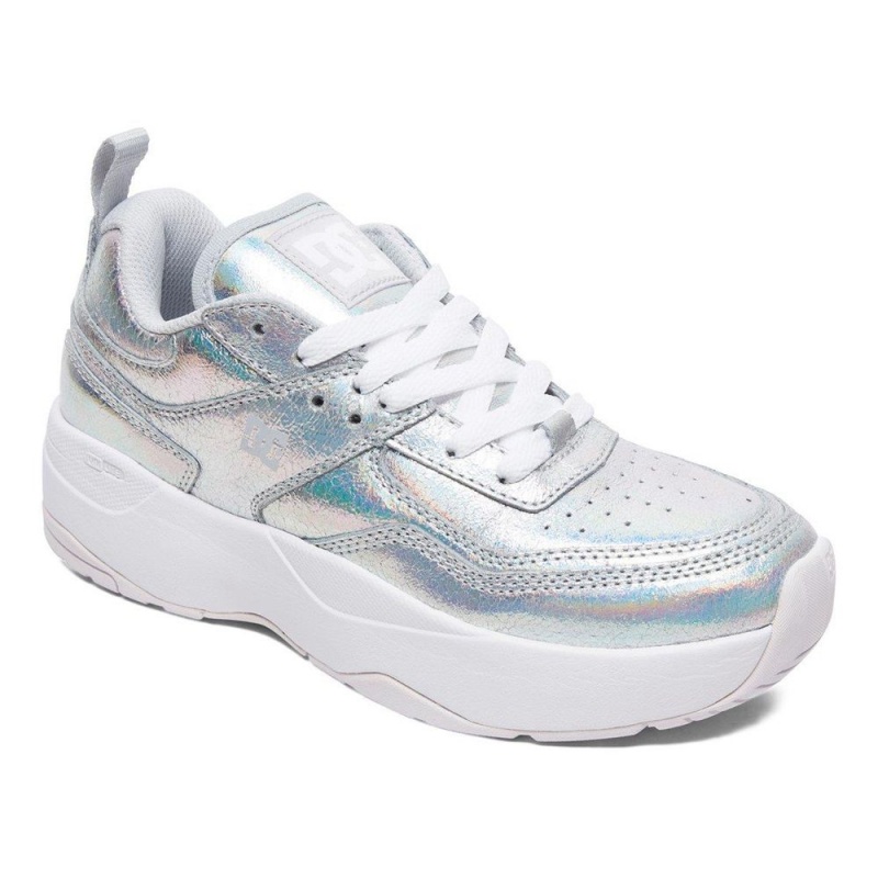 DC Shoes E.Tribeka Träningsskor Dam Silver | OQPB-97861