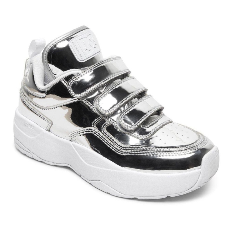 DC Shoes E.Tribeka Träningsskor Dam Silver | LAXB-61285