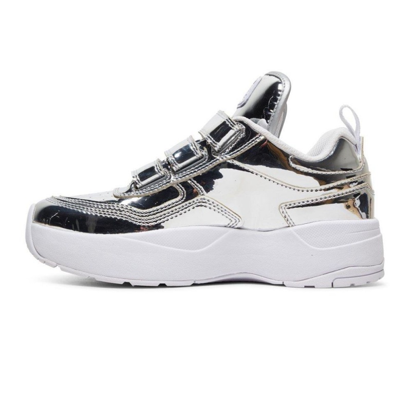 DC Shoes E.Tribeka Träningsskor Dam Silver | LAXB-61285