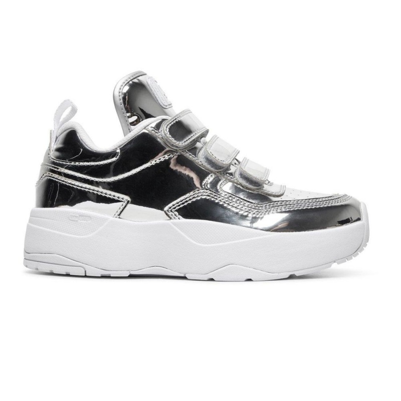 DC Shoes E.Tribeka Träningsskor Dam Silver | LAXB-61285