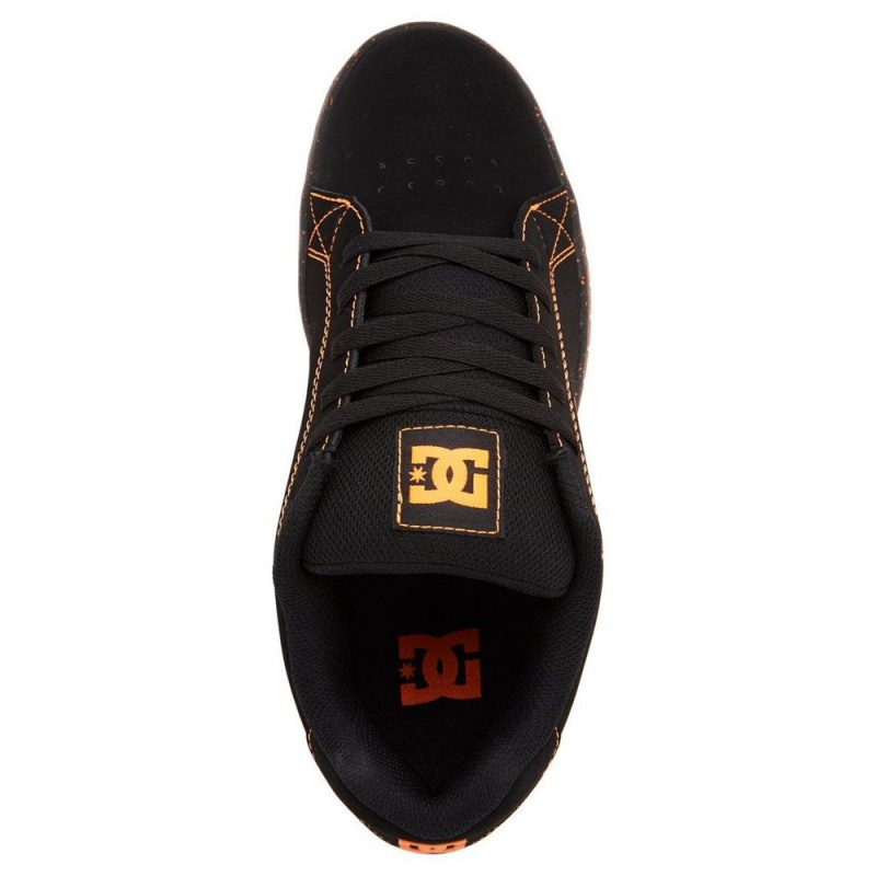 DC Shoes Gaveler Skateskor Herr Svarta Orange | IKEZ-92817