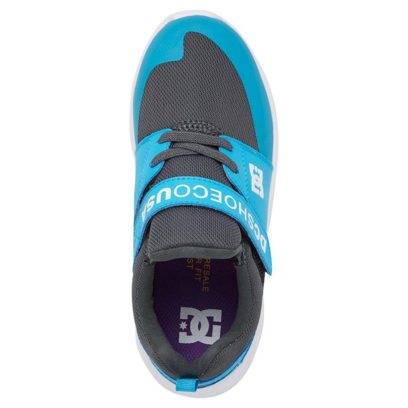 DC Shoes Heathrow Träningsskor Barn Blå Grå | ZXCU-03672