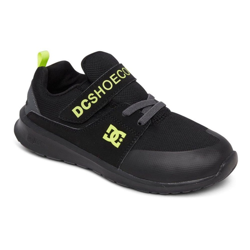 DC Shoes Heathrow Träningsskor Barn Svarta Gula | DNSR-45980