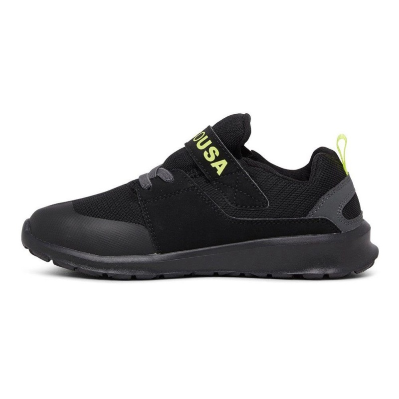 DC Shoes Heathrow Träningsskor Barn Svarta Gula | DNSR-45980