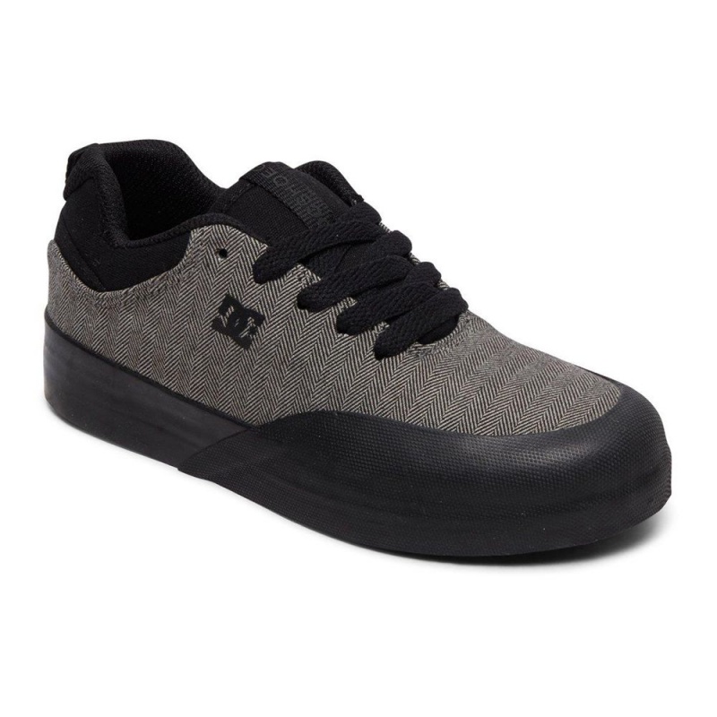 DC Shoes Infinite Skateskor Barn Grå Svarta | PJRG-93187