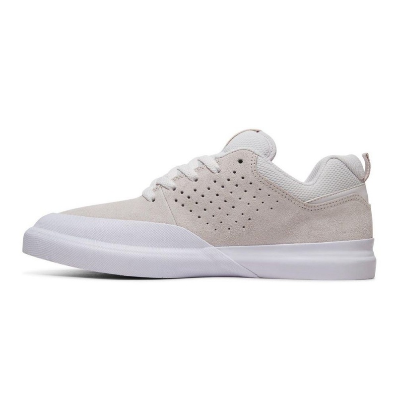 DC Shoes Infinite Skateskor Herr Grå Vita | ZWYR-63127