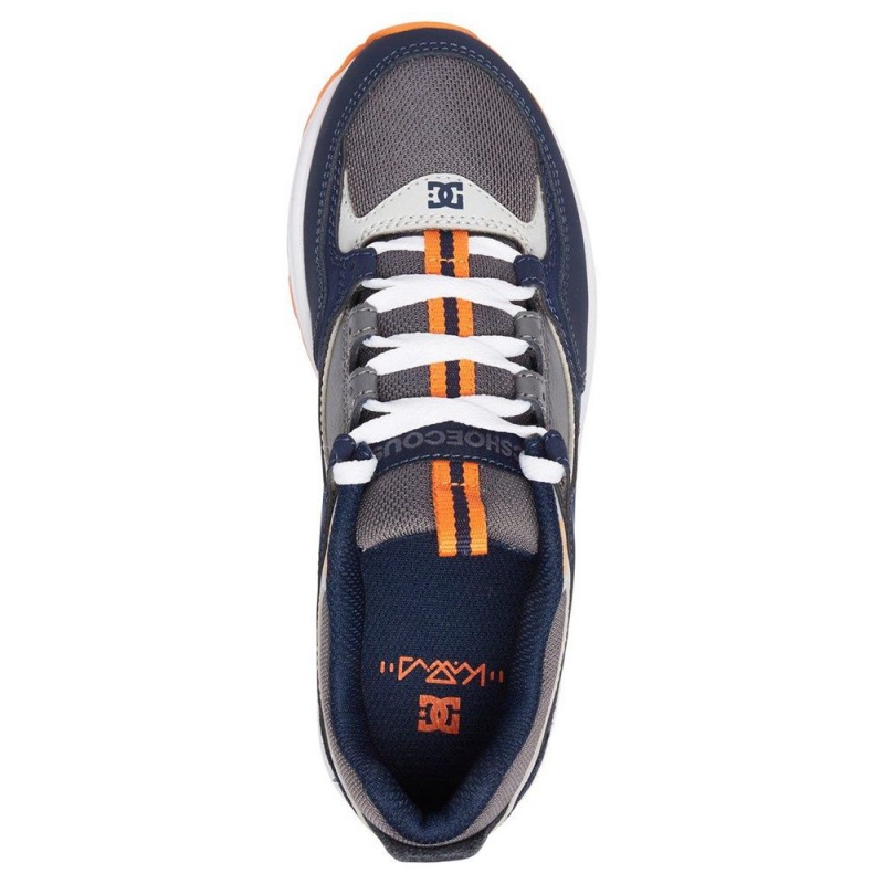 DC Shoes Kalis Träningsskor Barn Marinblå Grå | HEMK-79634