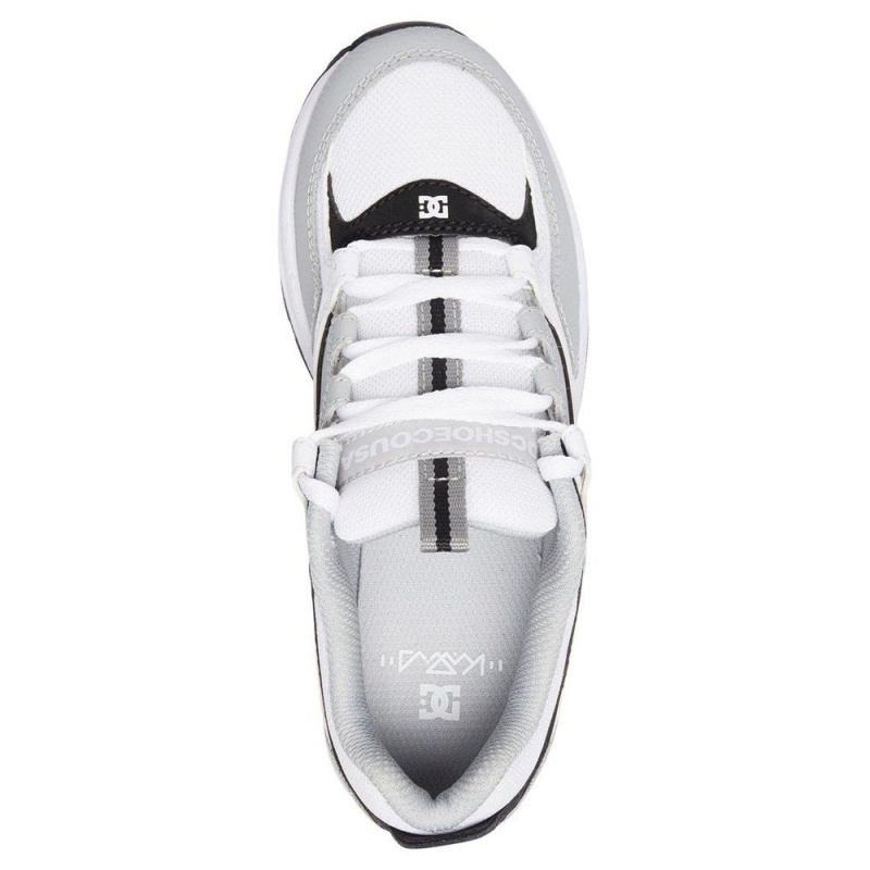 DC Shoes Kalis Träningsskor Barn Vita Grå | BASN-90876