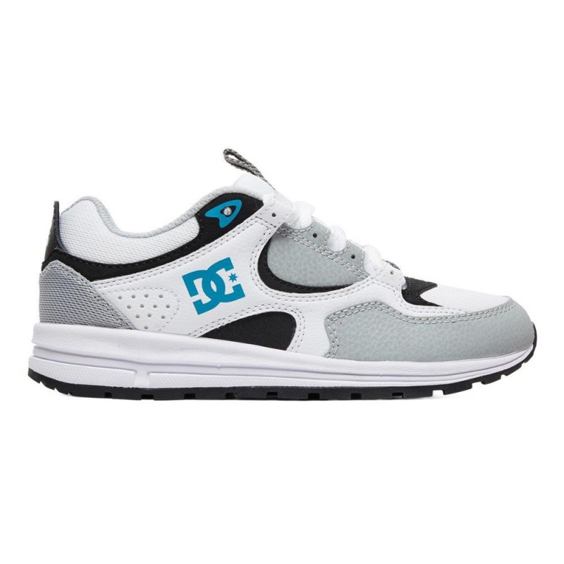 DC Shoes Kalis Träningsskor Barn Vita Grå | BASN-90876