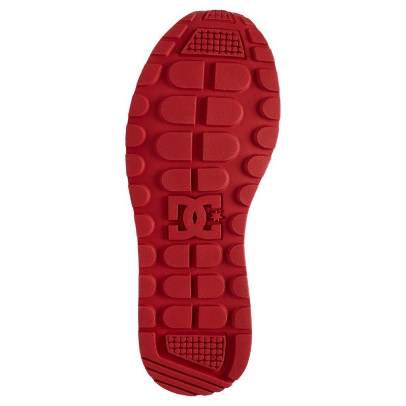 DC Shoes Kalis Träningsskor Barn Vita Röda | XRMF-07853