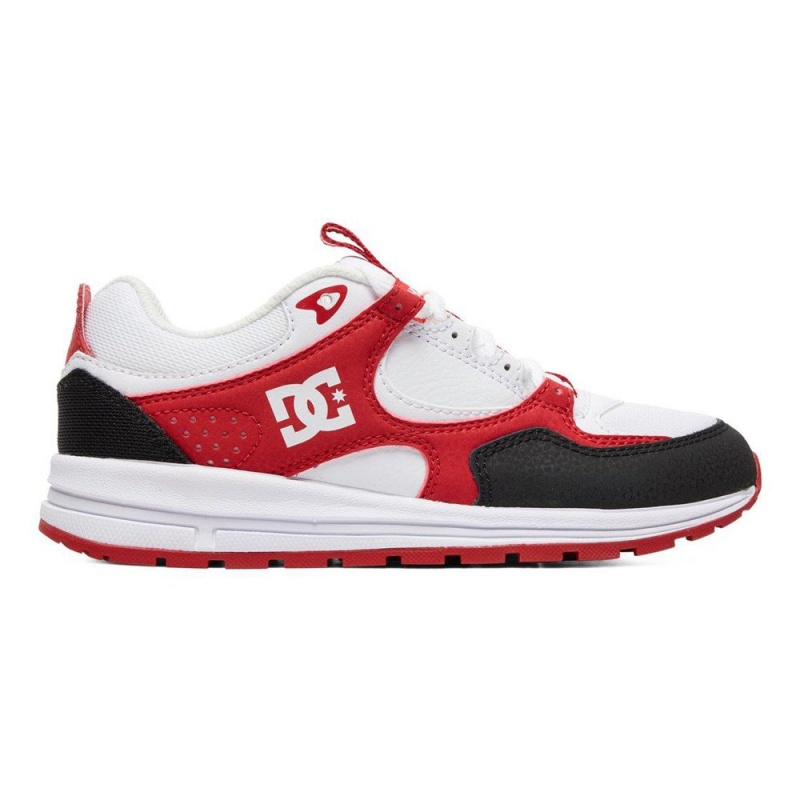 DC Shoes Kalis Träningsskor Barn Vita Röda | XRMF-07853