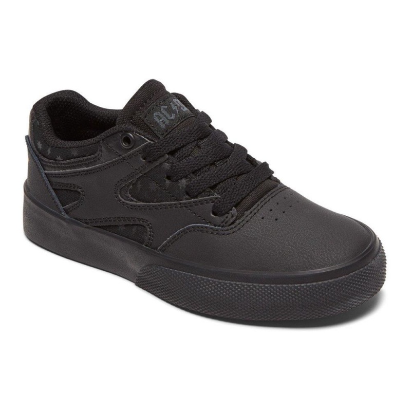 DC Shoes Kalis Vulc Skateskor Barn Svarta Grå | FKAB-42570