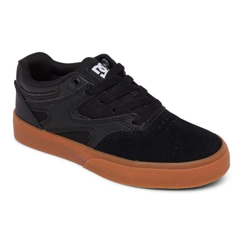 DC Shoes Kalis Vulc Skateskor Barn Svarta Bruna | UCDH-94752