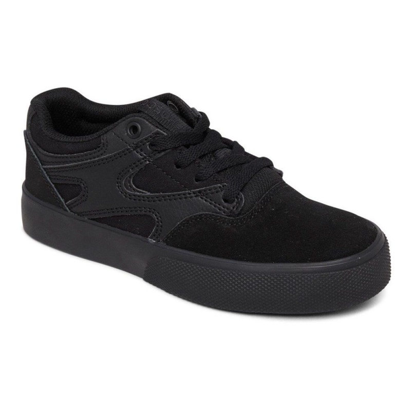 DC Shoes Kalis Vulc Skateskor Barn Svarta | OCJZ-65403