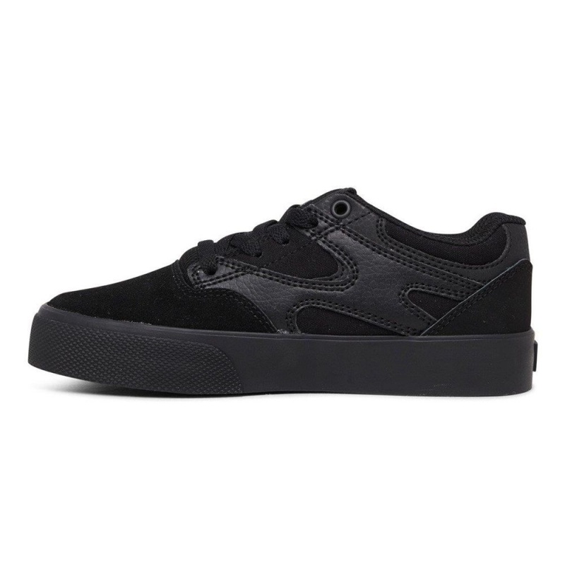 DC Shoes Kalis Vulc Skateskor Barn Svarta | OCJZ-65403