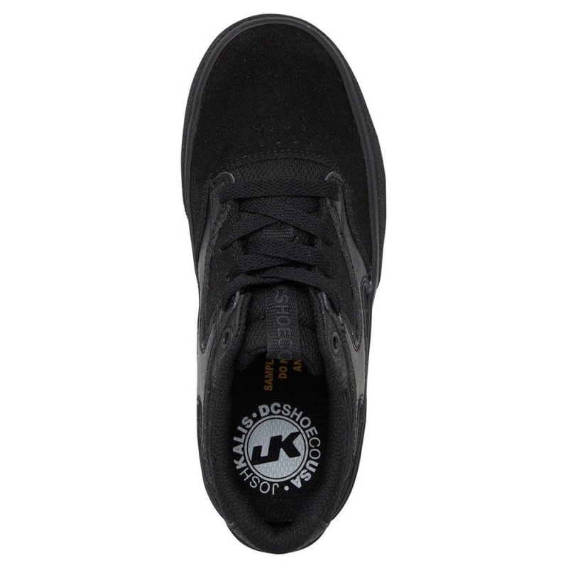 DC Shoes Kalis Vulc Skateskor Barn Svarta | OCJZ-65403