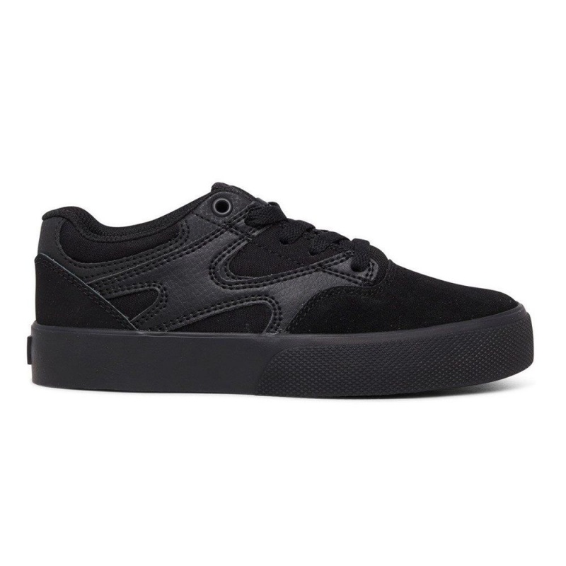 DC Shoes Kalis Vulc Skateskor Barn Svarta | OCJZ-65403