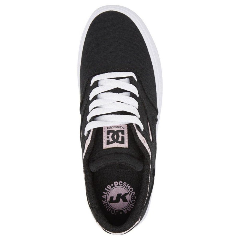 DC Shoes Kalis Vulc Skateskor Dam Svarta Rosa | IDHQ-60147