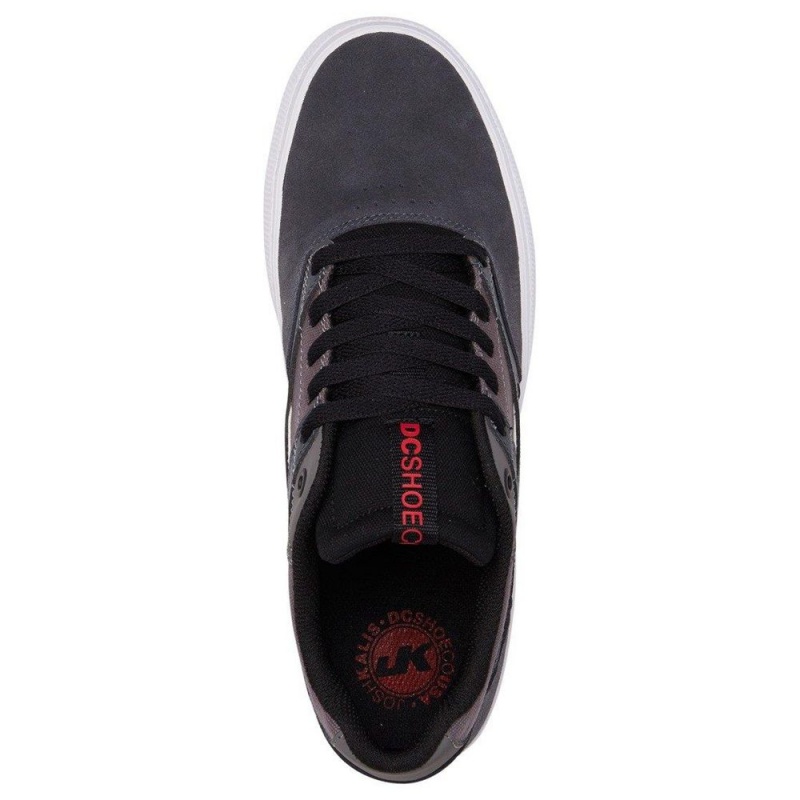 DC Shoes Kalis Vulc Skateskor Herr Marinblå Grå | FNGC-84015