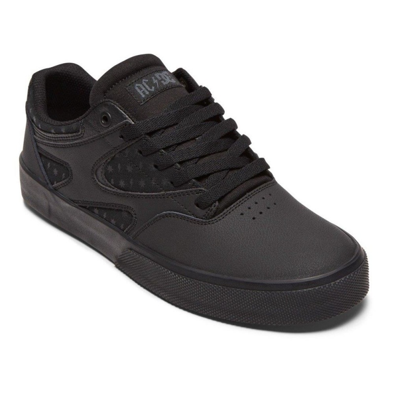 DC Shoes Kalis Vulc Skateskor Herr Svarta Grå | MAVY-49352