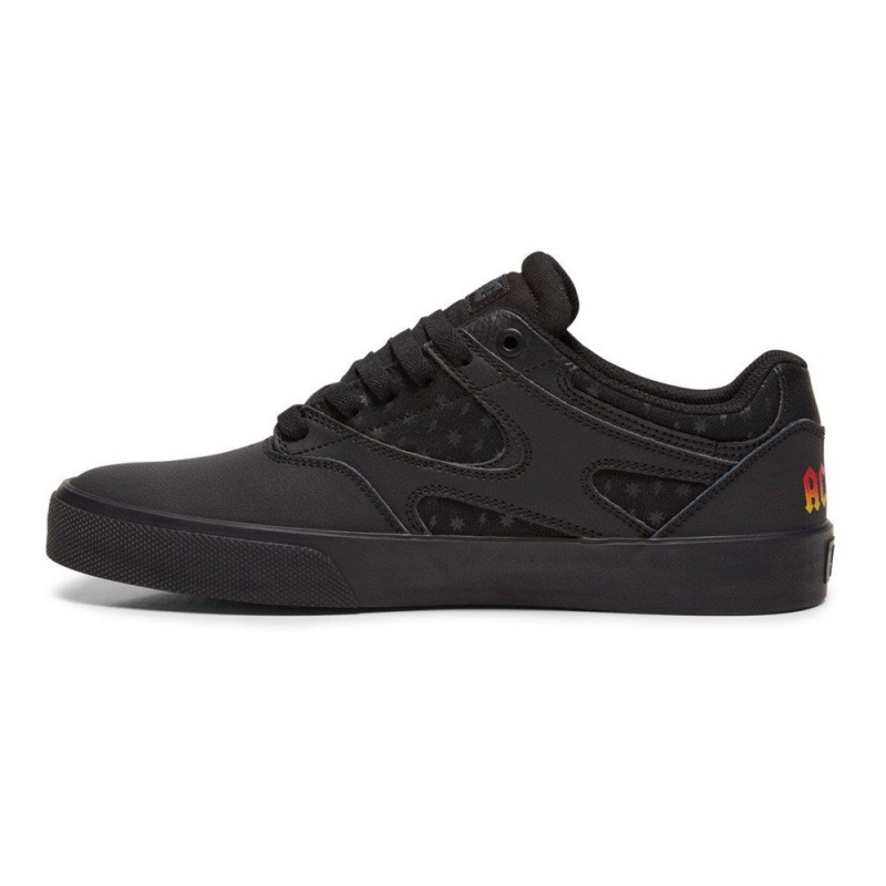 DC Shoes Kalis Vulc Skateskor Herr Svarta Grå | MAVY-49352