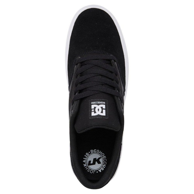 DC Shoes Kalis Vulc Skateskor Herr Svarta Vita | HVIM-92068