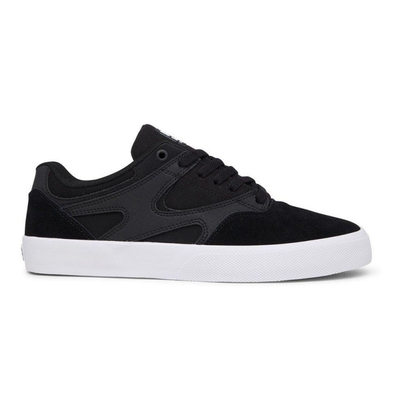 DC Shoes Kalis Vulc Skateskor Herr Svarta Vita | HVIM-92068