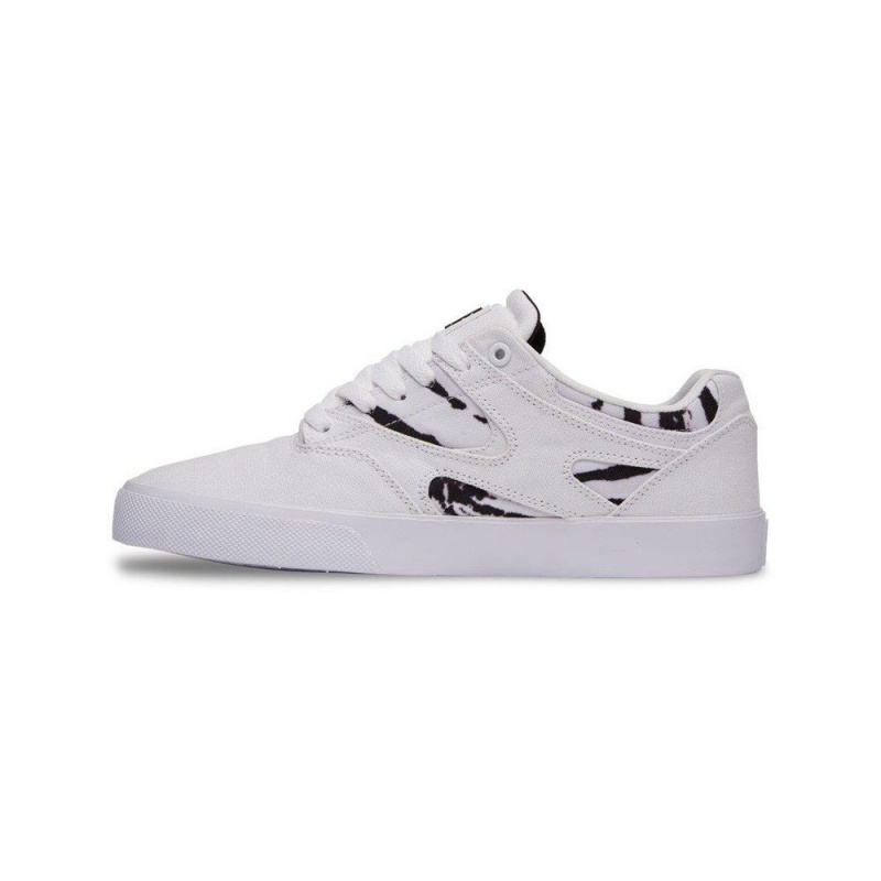 DC Shoes Kalis Vulc Skateskor Herr Vita Svarta | SMFU-71523