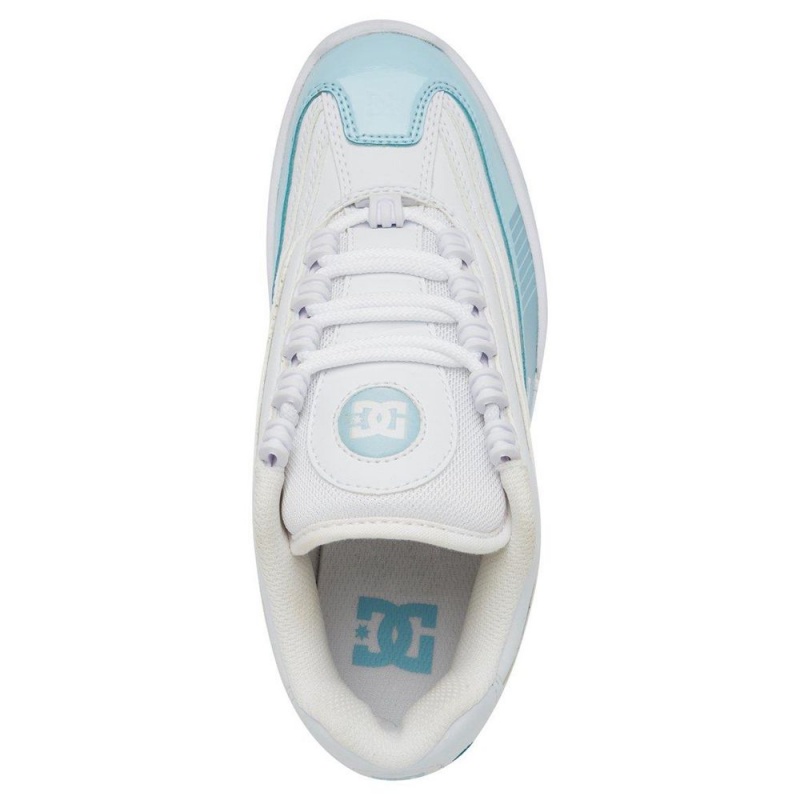 DC Shoes Legacy Lite Träningsskor Dam Vita Blå | PTJF-78563