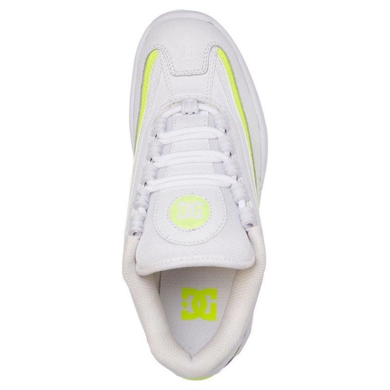 DC Shoes Legacy Lite Träningsskor Dam Vita Gula | KJSV-36452