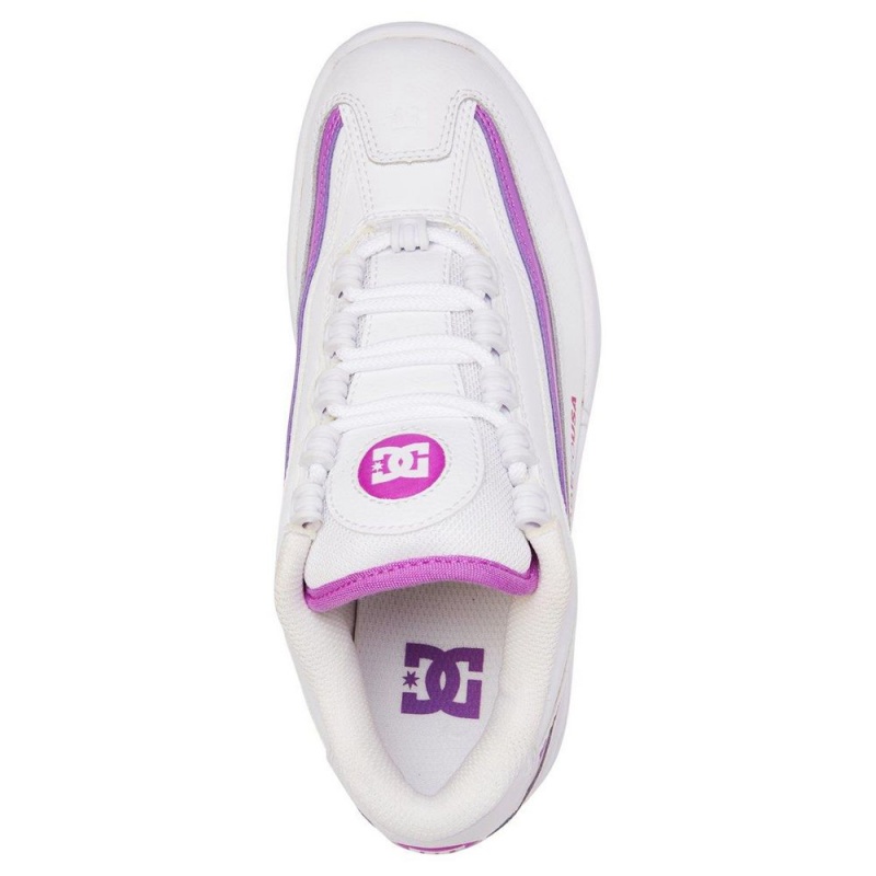 DC Shoes Legacy Lite Träningsskor Dam Vita Lila | CYMF-43820