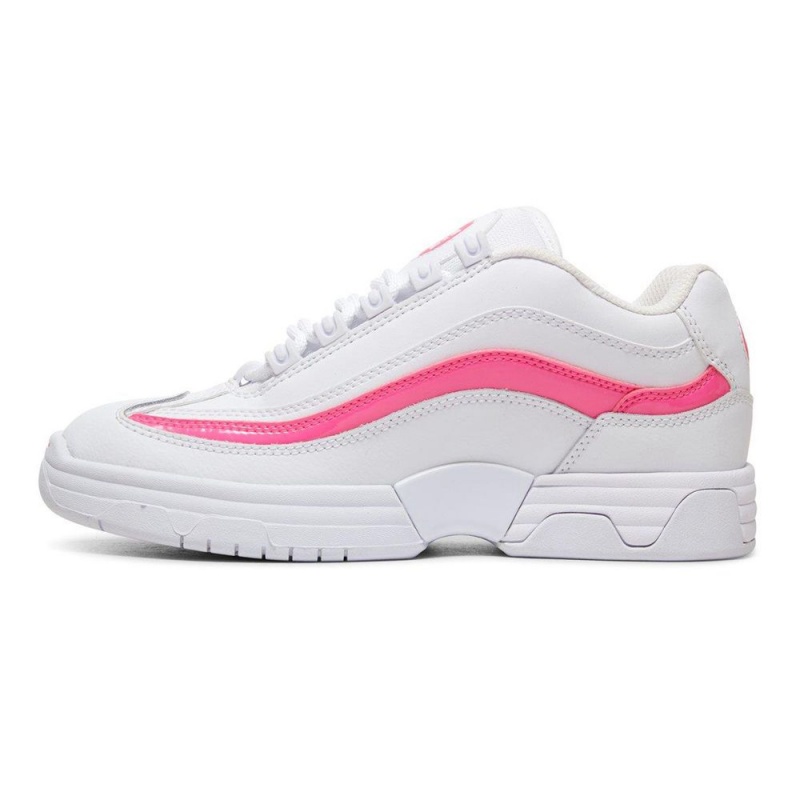 DC Shoes Legacy Lite Träningsskor Dam Vita Rosa | UKOE-93825