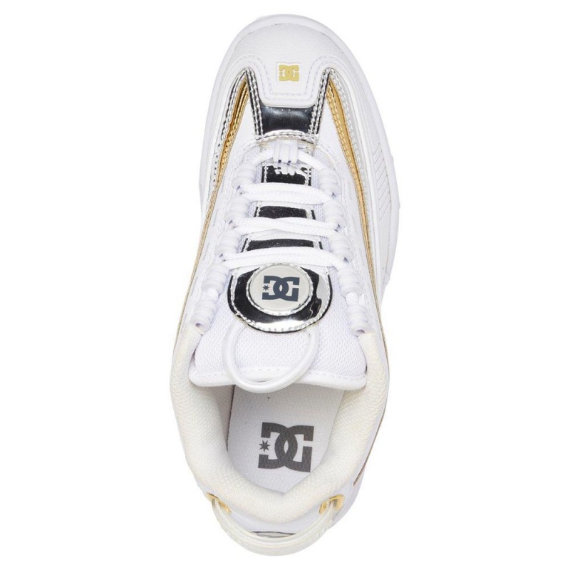 DC Shoes Legacy OG Träningsskor Dam Vita Guld | EJLT-82506