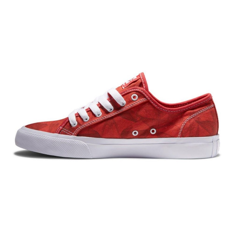 DC Shoes Manual Skateskor Herr Röda Vita | REDL-06571