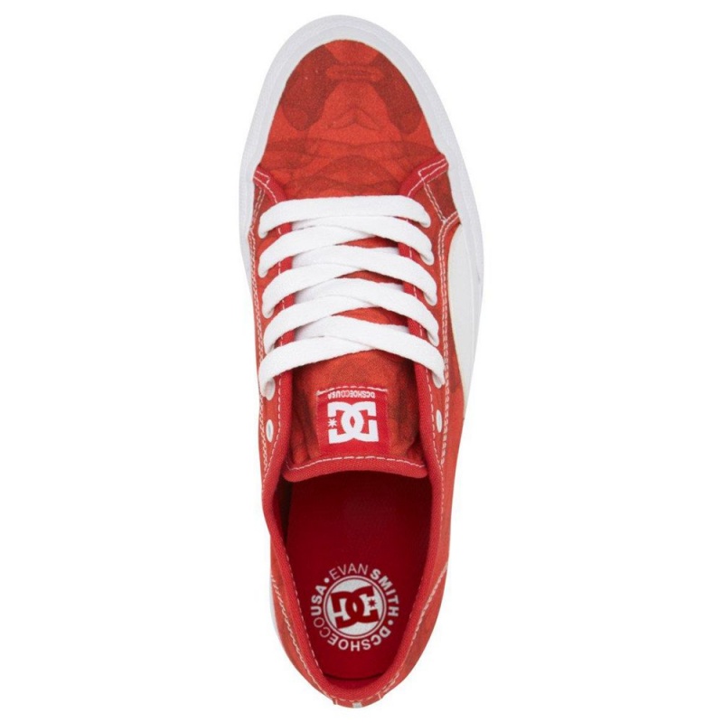 DC Shoes Manual Skateskor Herr Röda Vita | REDL-06571