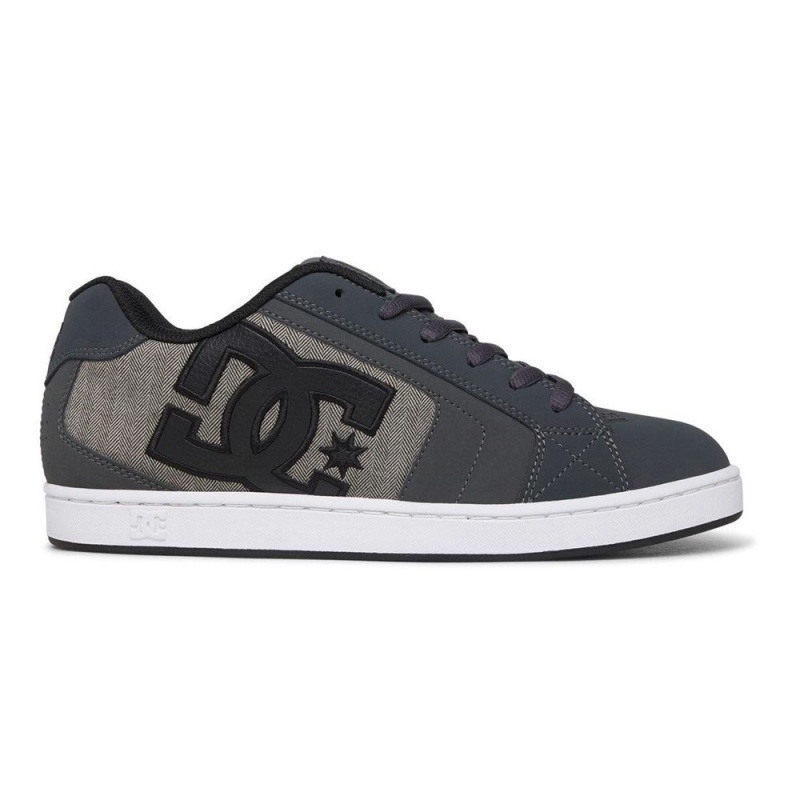 DC Shoes Net Skateskor Herr Grå Svarta | YXMZ-92468