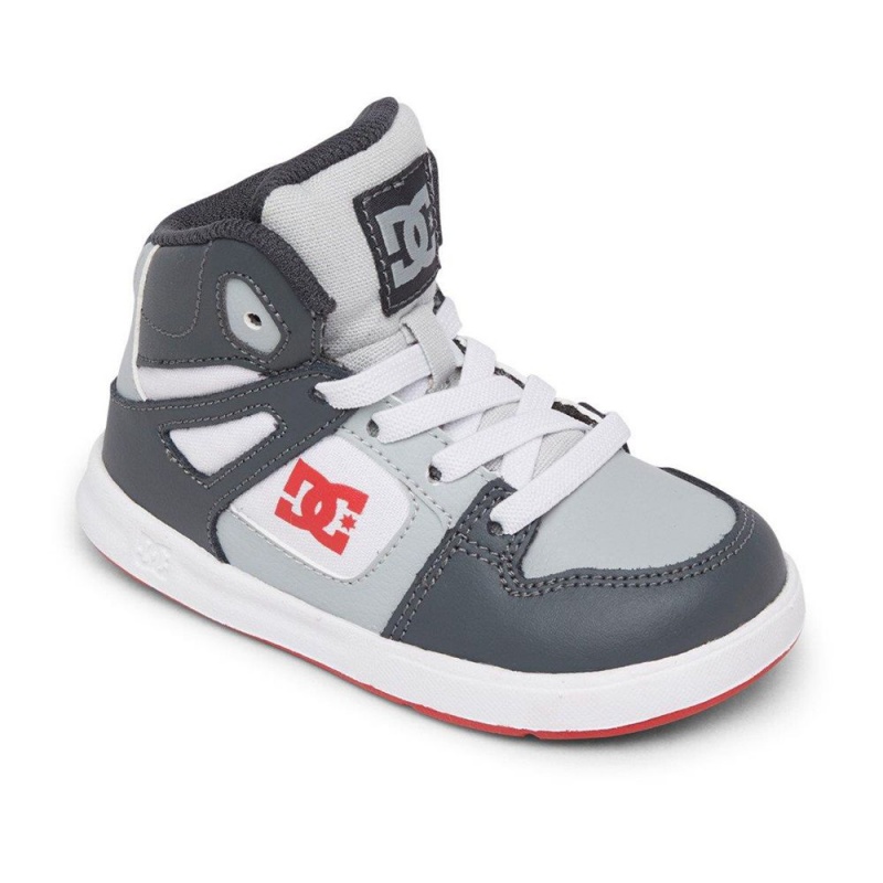 DC Shoes Pure Skateskor Barn Svarta Grå | CWJM-93651