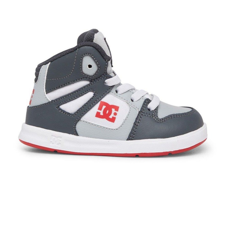 DC Shoes Pure Skateskor Barn Svarta Grå | CWJM-93651