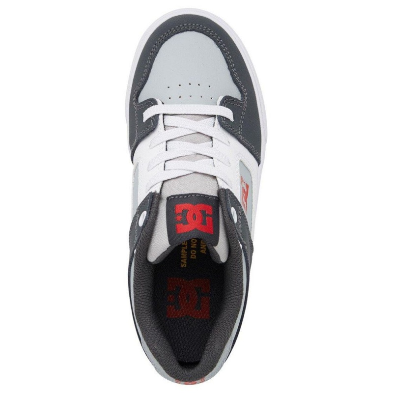 DC Shoes Pure Skateskor Barn Svarta Grå | IRNJ-78190