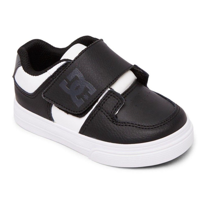 DC Shoes Pure Skateskor Barn Svarta Vita | MCAX-31025