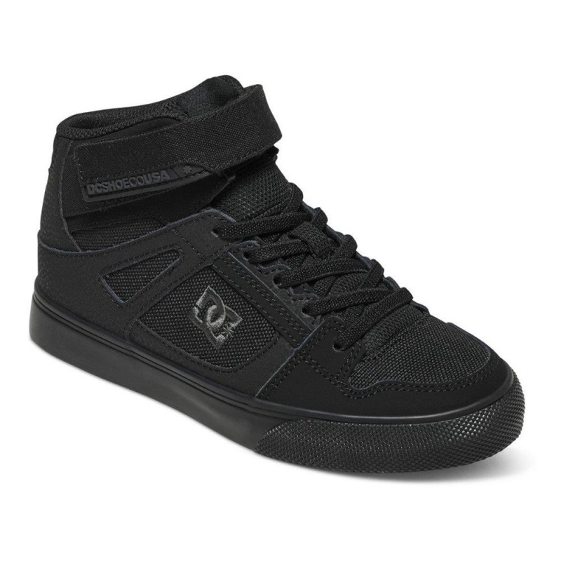 DC Shoes Pure Skateskor Barn Svarta | NVGZ-61205