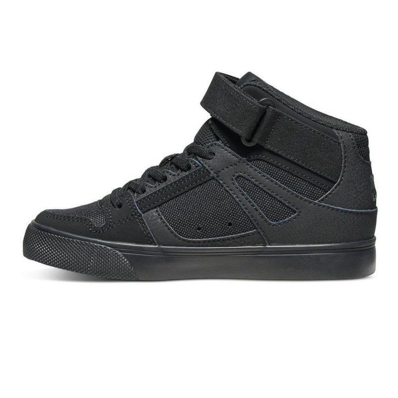 DC Shoes Pure Skateskor Barn Svarta | NVGZ-61205