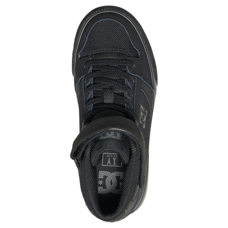 DC Shoes Pure Skateskor Barn Svarta | NVGZ-61205