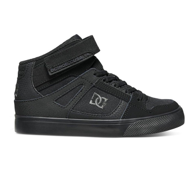 DC Shoes Pure Skateskor Barn Svarta | NVGZ-61205