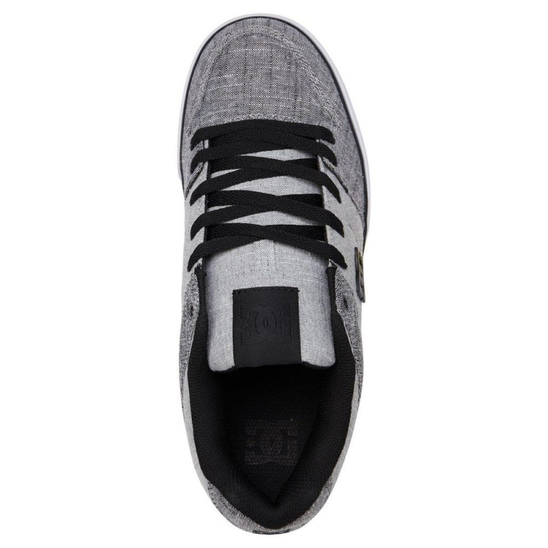 DC Shoes Pure Skateskor Herr Grå Svarta | GBIK-06928