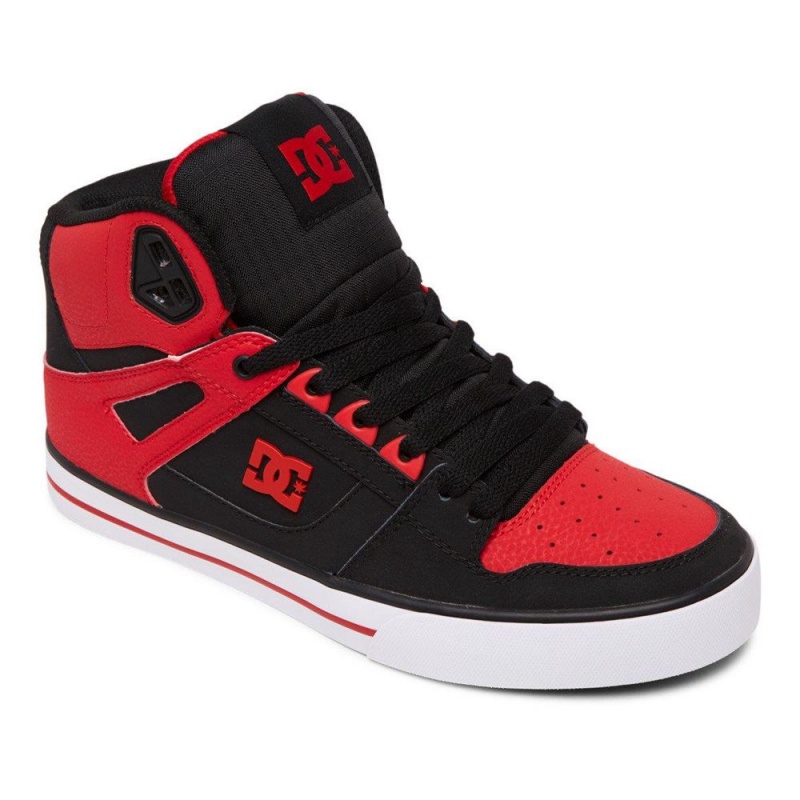 DC Shoes Pure Skateskor Herr Röda Svarta | GBCQ-50193