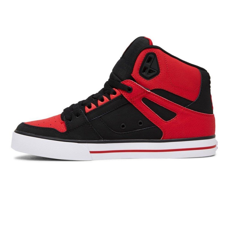 DC Shoes Pure Skateskor Herr Röda Svarta | GBCQ-50193