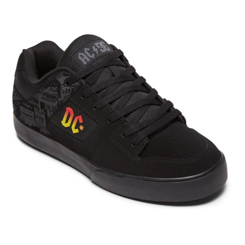 DC Shoes Pure Skateskor Herr Svarta Grå | ABMV-53169