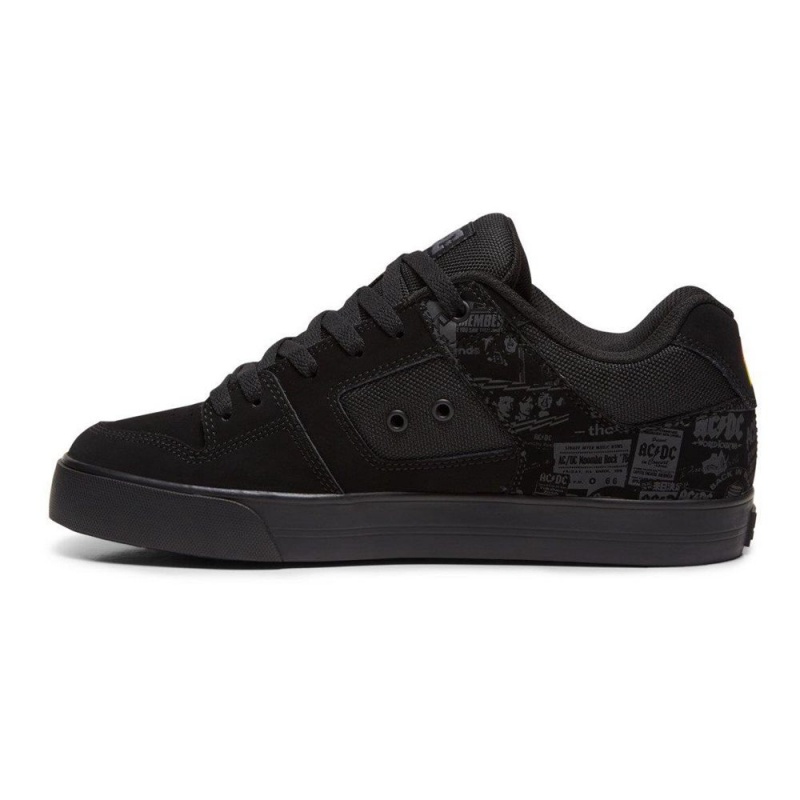 DC Shoes Pure Skateskor Herr Svarta Grå | ABMV-53169